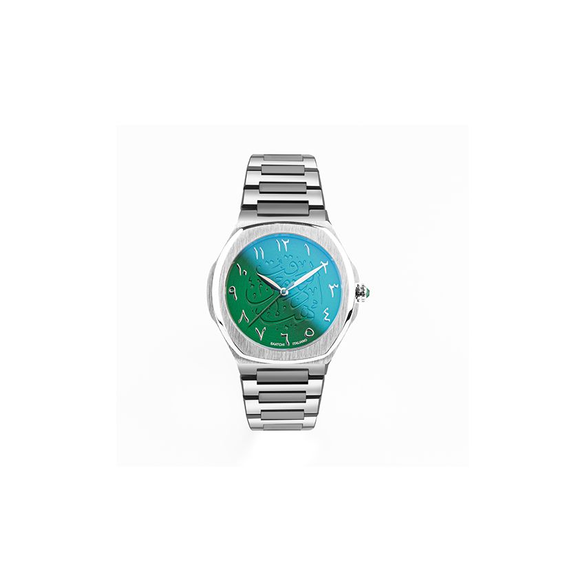 SAATCHI SUPER SLIM Emerald Gem watch