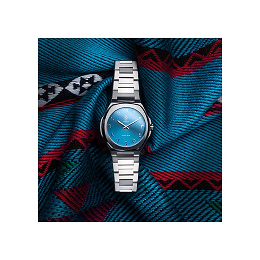 SAATCHI SUPER SLIM LIGHT BLUE watch