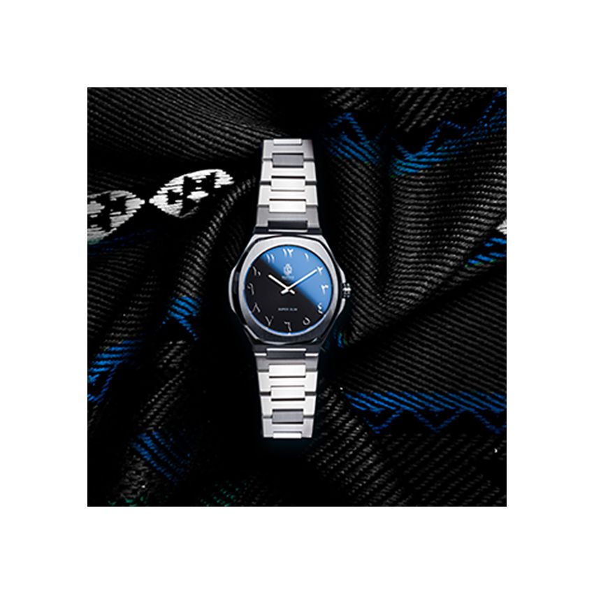 SAATCHI SUPER SLIM BLACK watch