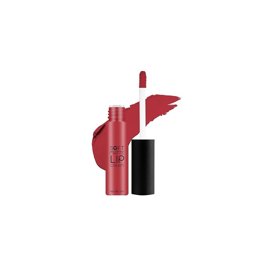 Swiss Beauty Soft Matte Lip Cream Weightless Lipstick | Long Lasting Lipstick With Velvety Finish | Shade- Salmon, 6ml