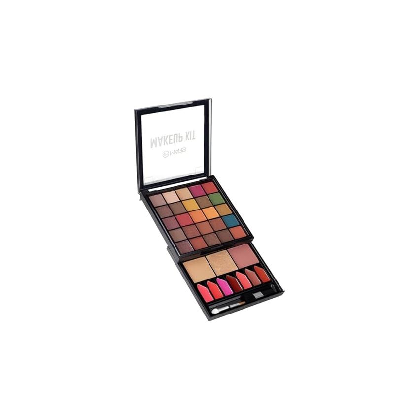 MARS Makeup Kit For Women - 25 Shades Eyeshadow Palete With Blush,Highlighter,Bronzer,& 7 Shades Lip Palete With Dual Applicator For Lipstick&Eyeshadow|40 Gm|01-Shade