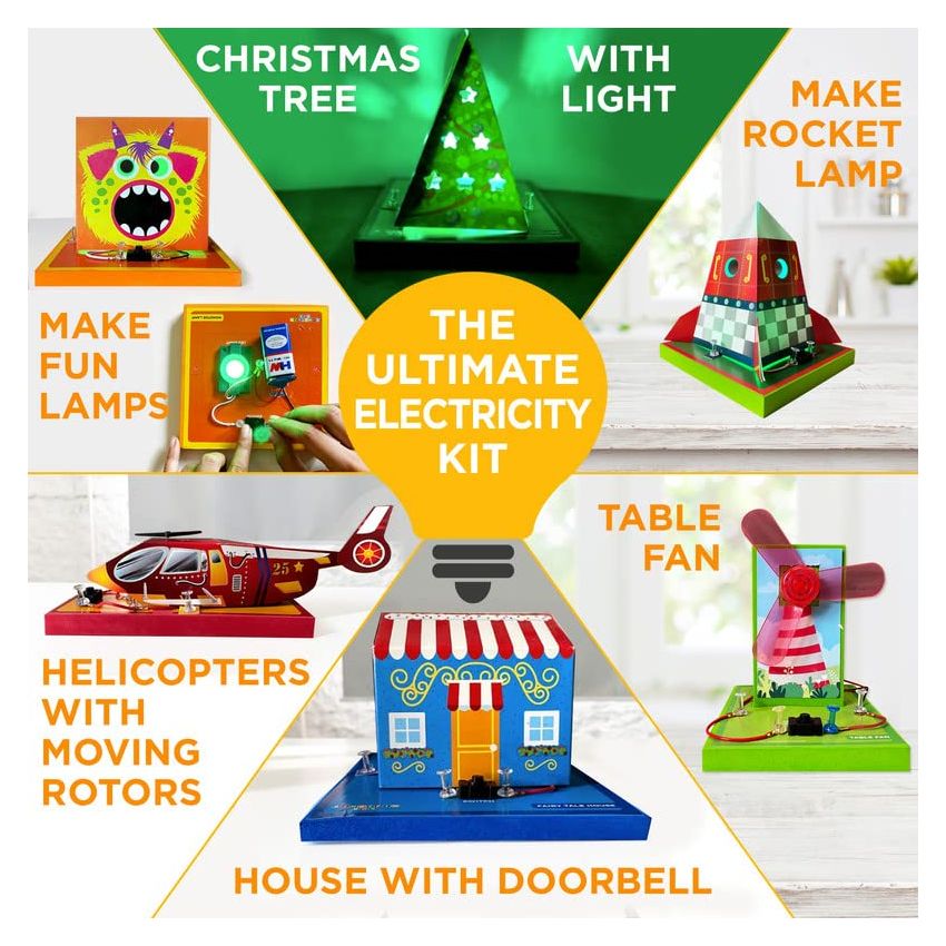 EINSTEIN BOX Science Gift Set 3-in-1 of Slime Kit + Science Kit + Electricity Kit|Gifts for 5,6,7,8,9,10 and Above|Learning and Educational Toys for Boys & Girls|Rakhi Gift Ideas for Boys & Girls|