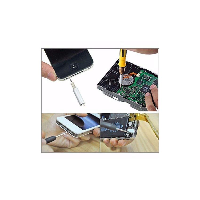Cable World® All In 1 Mini Screwdriver Bits Set With Magnetic Flexible Extension Rod For Home Appliance,Laptop,Mobile,Computer Repairing Preparations