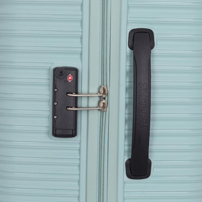 American Tourister Liftoff Spinner 3 PC Set- Small, Medium and Large Polypropylene Hard Sided Double Wheel Spinner Luggage/Suitcase/Trolley Bag (Seafoam Blue)