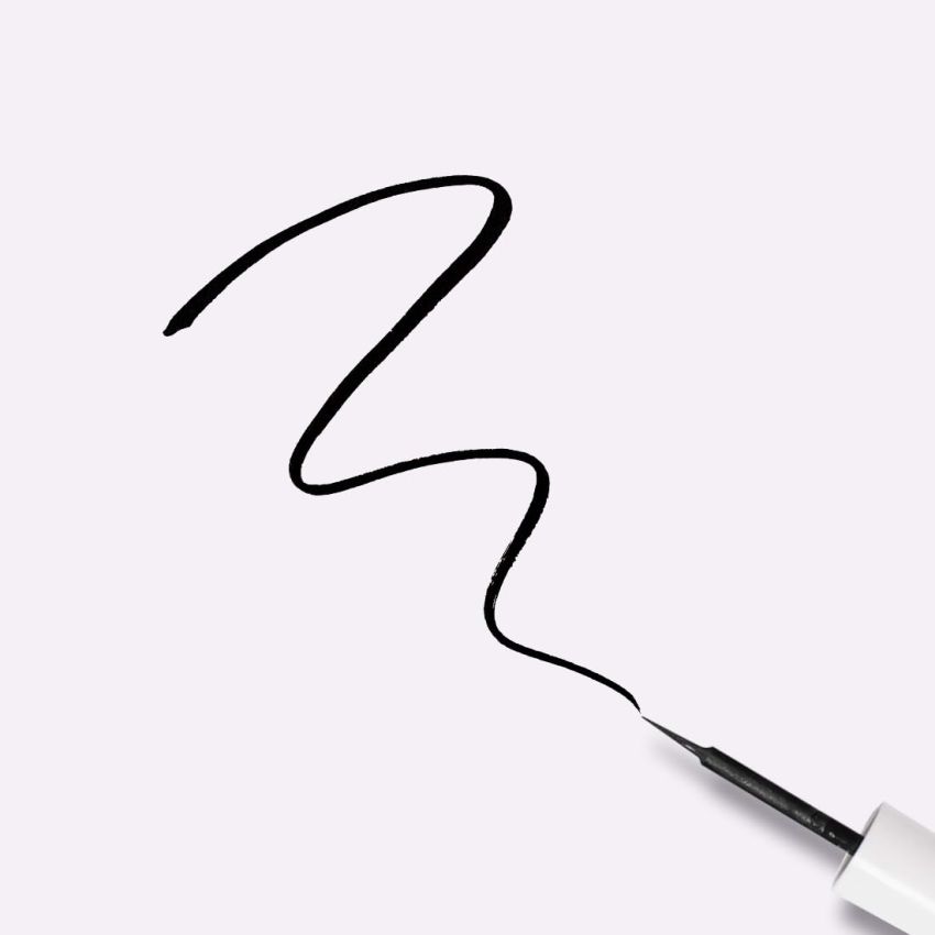 Plum Lash Serum Eyeliner | Clinically Proven To Boost Lash Growth | Intensely Pigmented | Matte Finish | Smudge-Proof | 01 Blackout