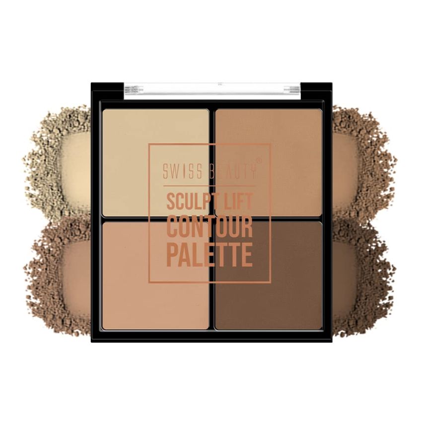 Swiss Beauty Sculpt Lift Contour Palette, Shade-01, 14 Gm