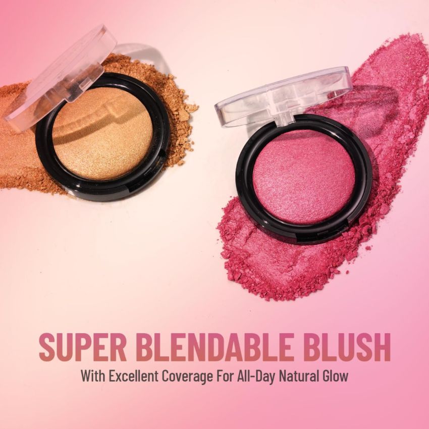 Swiss Beauty Professional Blusher with highly blendable shades | Pigmented Blusher for a Natural Flush | Shade-08, 6gm|