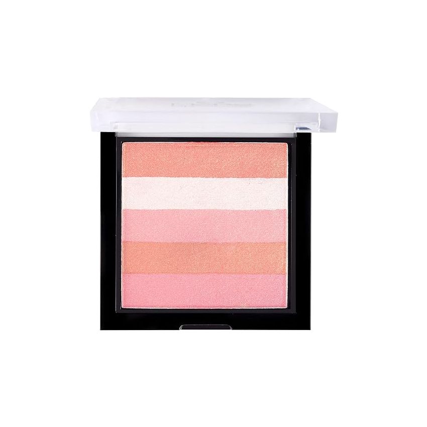 MARS 5 Shades in 1 Brick Highlighter Palette | Blush Topper for Face Makeup | Compact size (7.5g) (Shade-02)