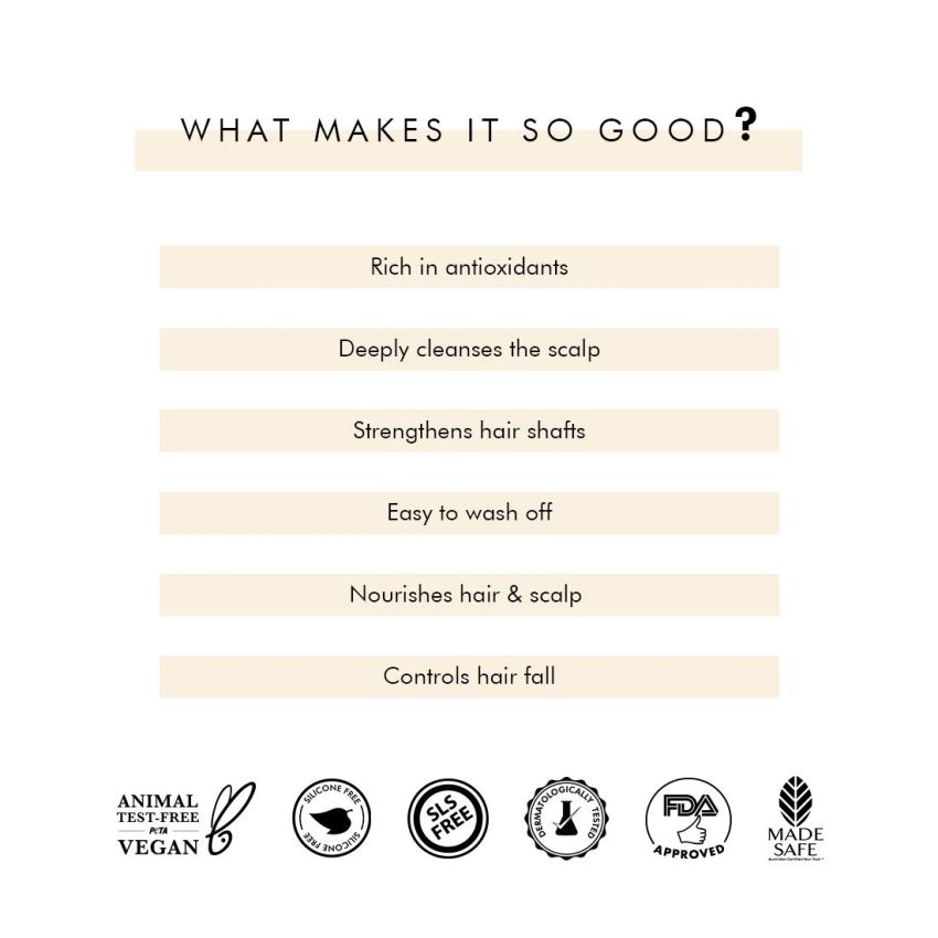 mCaffeine Hair Fall Control Coffee Shampoo (250ml) | With Protein and Argan Oil | Deap Cleanses and Nourishes Hair Shafts | Sulphate and Silicone Free | Beige