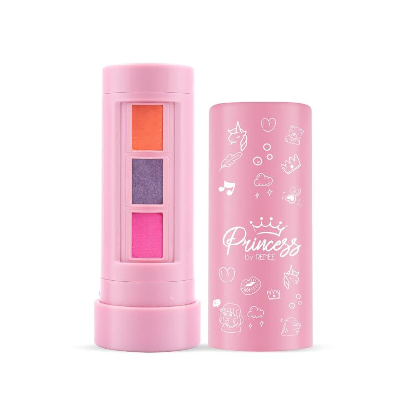 Princess By RENEE Unicorn Makeup Kit 7.4 Gm, Pre-teen Girls, Includes 2 Matte, 4 Shimmer Eyeshadows, Lip Butter, Lip & Cheek Tint, Compact & Travel Friendly, Cruelty-Free & Vegan