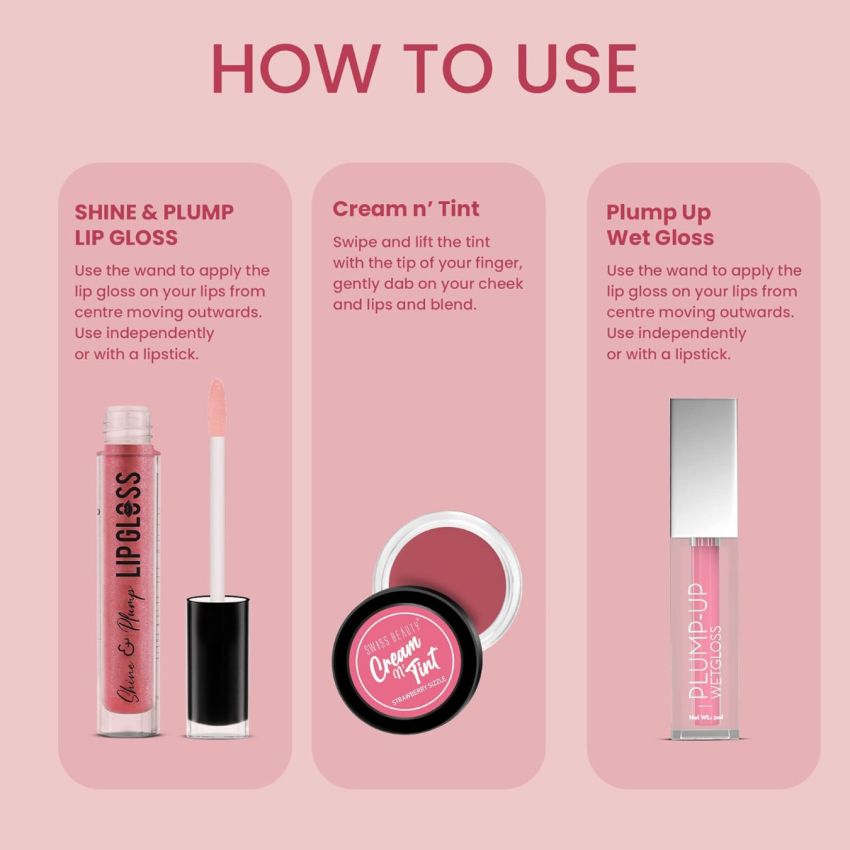 Swiss Beauty Matte Shimmer Shine Makeup Kit, 52g