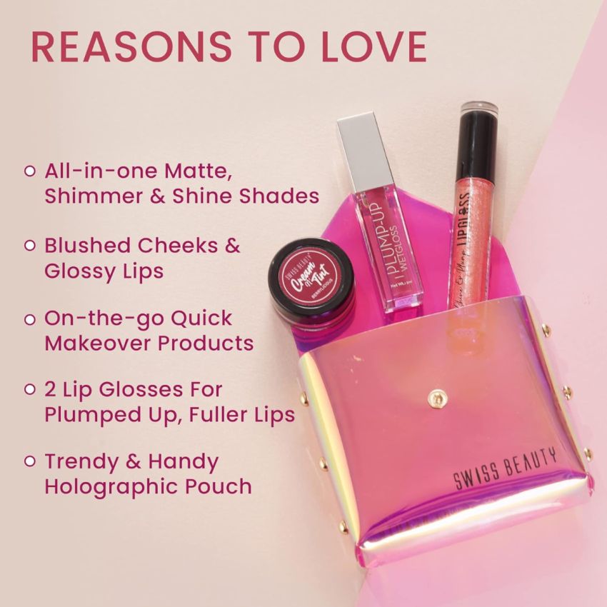 Swiss Beauty Matte Shimmer Shine Makeup Kit, 52g