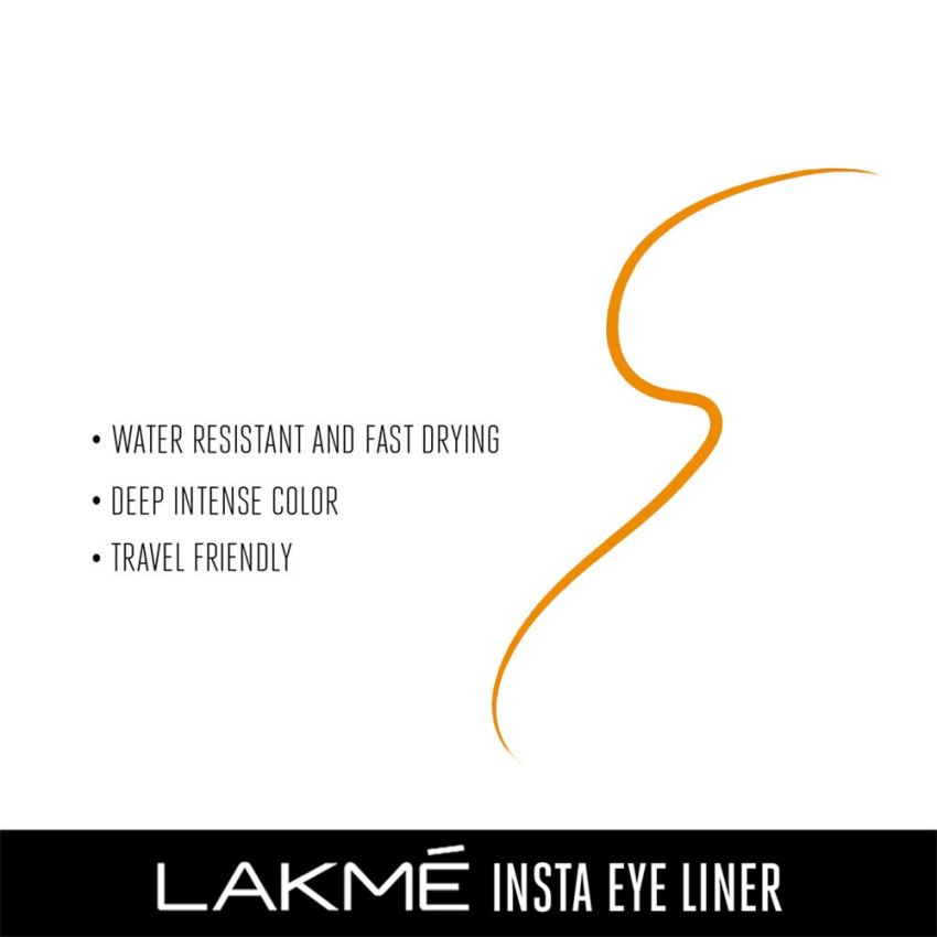Lakme Insta Eye Liner, Golden, 9 ml