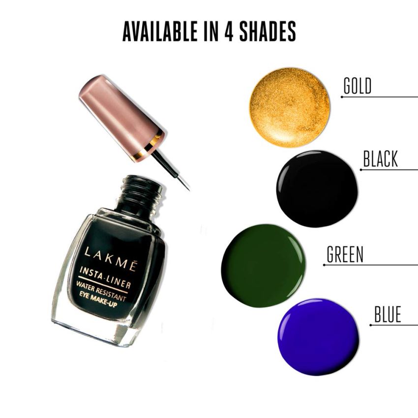 Lakme Insta Eye Liner, Golden, 9 ml