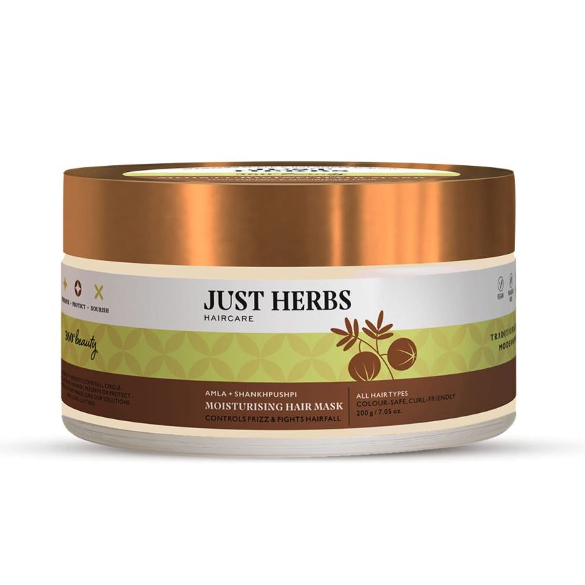 Just Herbs Ayurvedic Shirolepam Hair & Scalp Treatment Mask Cream For Hair Growth, Hairfall & Damaged Hair- Paraben & Silicon Free Hair Mask For Men & Women 200g