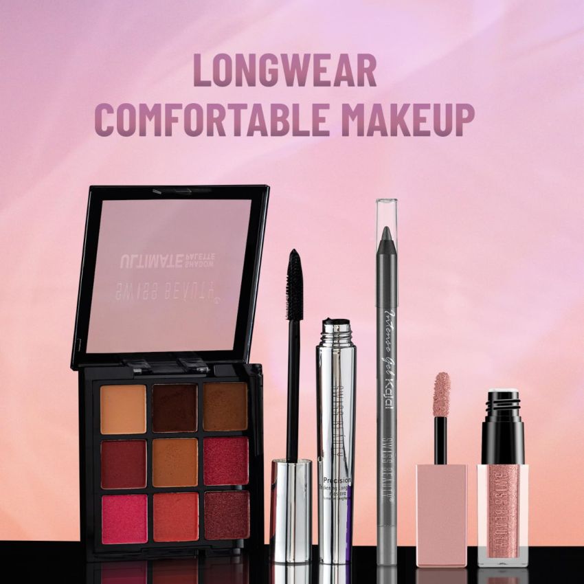 Swiss Beauty Intensegel Kajal Eyeliner, Eye Makeup, Electric Pink, 1.2G