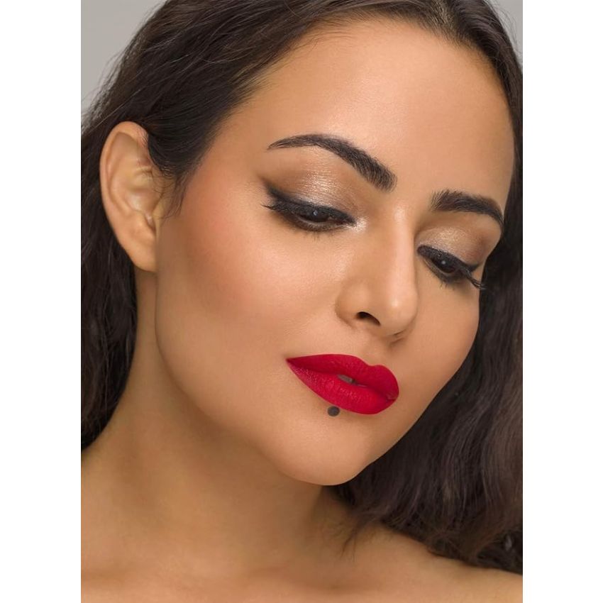 SUGAR Cosmetics Mettle Liquid Lipstick for Women | Highly Pigmented | Transferproof & Long Lasting | 7ml - 04 Sirius (Cherry Red)