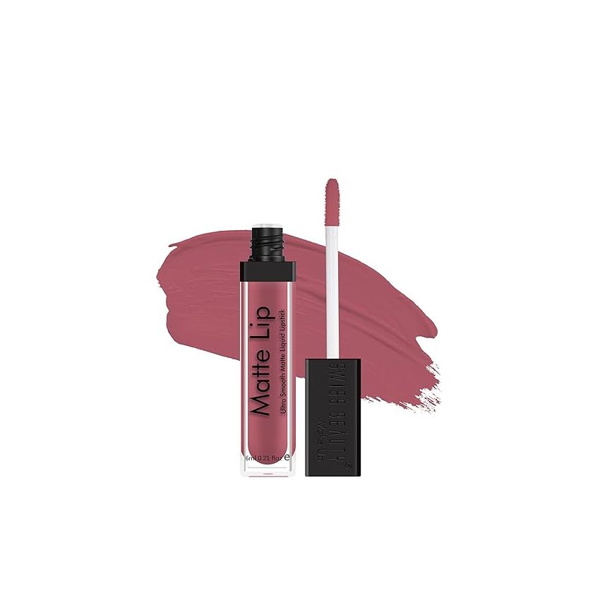 Swiss Beauty Ultra Smooth Matte Lip Liquid Lipstick, Smooth Lip Color, Weightless Finish, Silky Matte Finish, Shade- Sizzling, 6ml