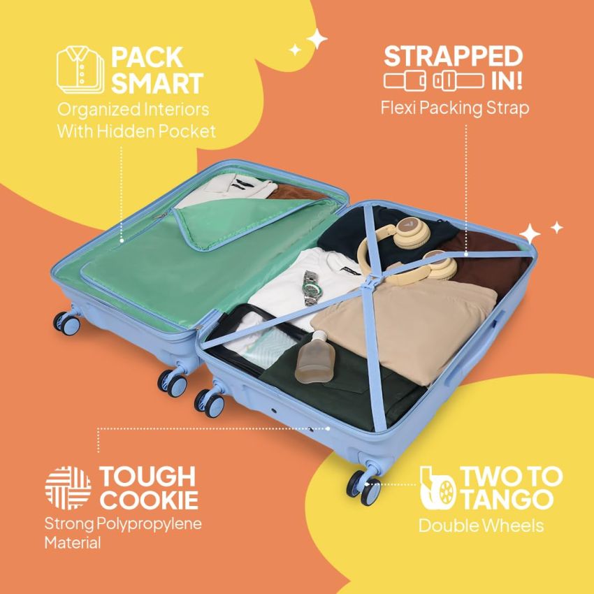 American Tourister AMT INSTAVIBE+ SP55 SKY BLUE