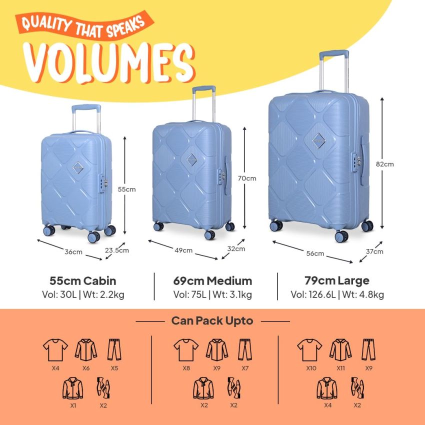 American Tourister AMT INSTAVIBE+ SP55 SKY BLUE