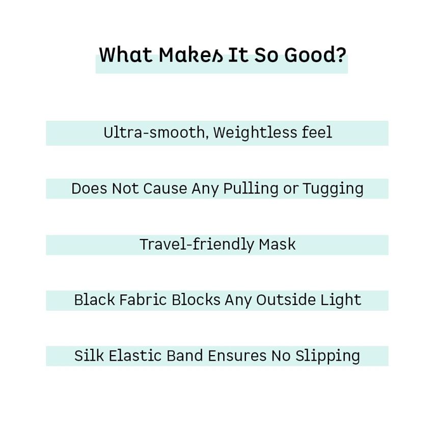 mcaffeine Caffeinating Sleeping Eye Mask, Breathable, Lightweight & Ultra-Comfortable, Gender Neutral & Travel Friendly, Made Of Pure Mulberry Silk