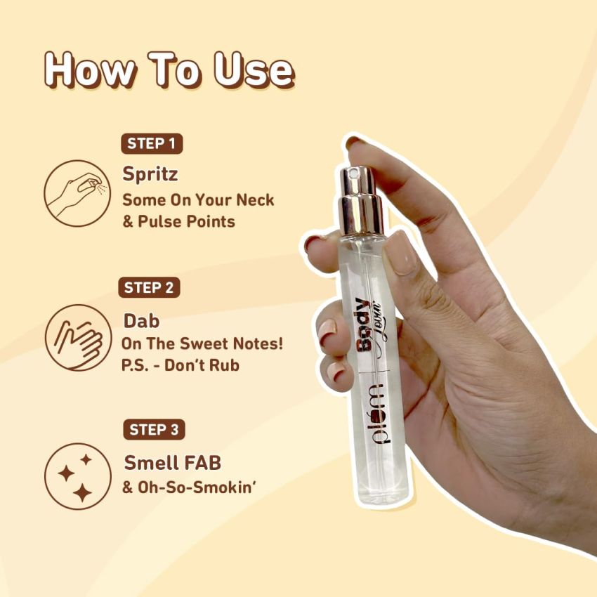 Plum BodyLovin' Smokin' Vanilla Eau De Parfum, 15ml Warm Vanilla Fragrance, Long-Lasting Perfume For Unisex