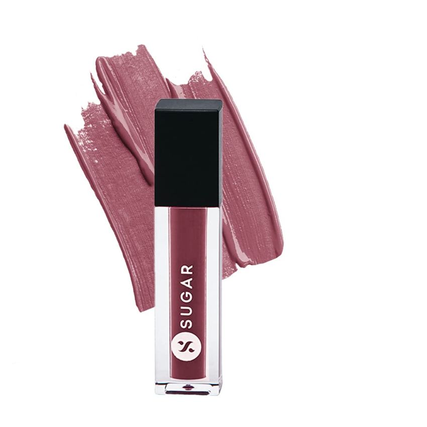 SUGAR Cosmetics Smudge Me Not Mini Matte Liquid Lipsticks for Women | Transferproof & Waterproof | Long Lasting Lipstick - Upto 12hrs | 1.1ml - 09 Suave Mauve