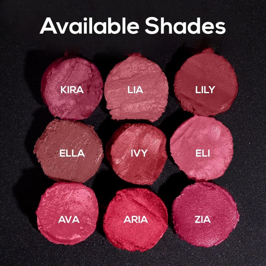 RENEE Poutstay Transfer Proof Lipstick, Smudgeproof & Transferproof, Long Lasting Matte Finish, Easy Glide Application, Infused with Hyaluronic acid, Vitamin E & SPF 20, Kira, 2 Gm