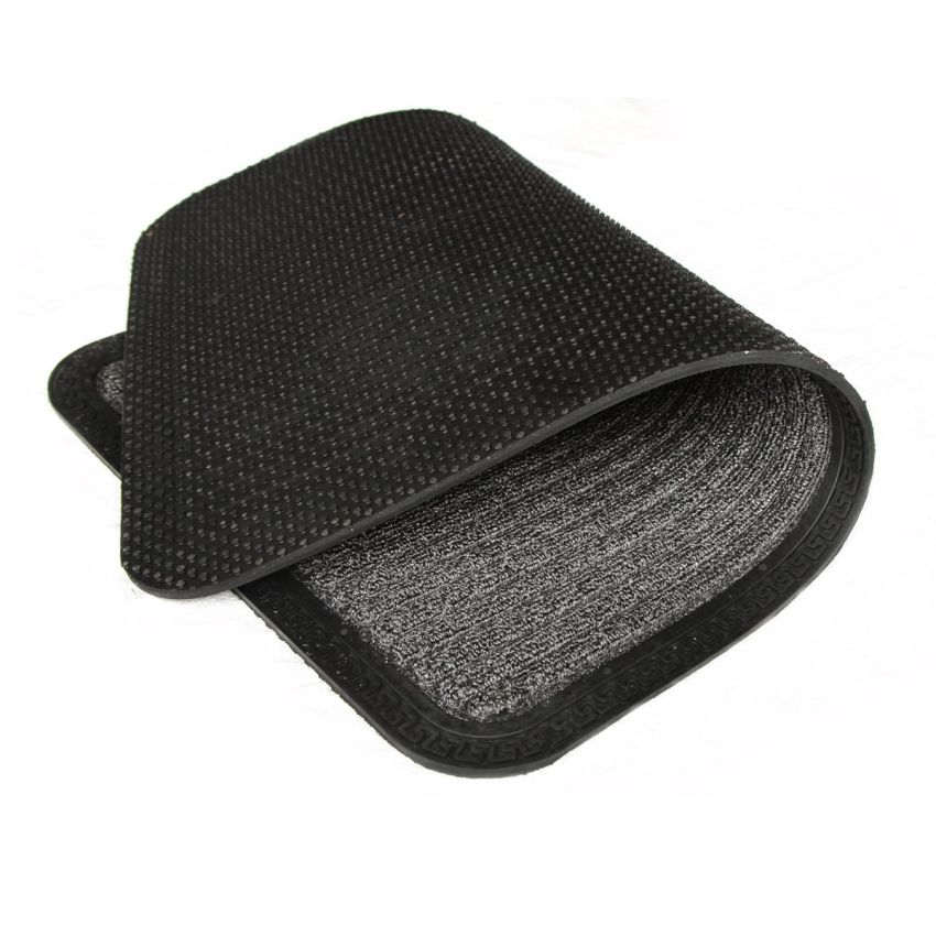 Onlymat Solid Door Mat (Grey, Polypropylene, Rubber, 40cmx60cm)