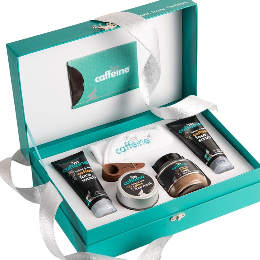 mCaffeine Special Mood Gift Set for Women With Complete Coffee Skin Care Package | Pampering & Rejuvenating Gift Kit for All Occasions & Ages | Unisex Natural Products Suitable For All Skin Types