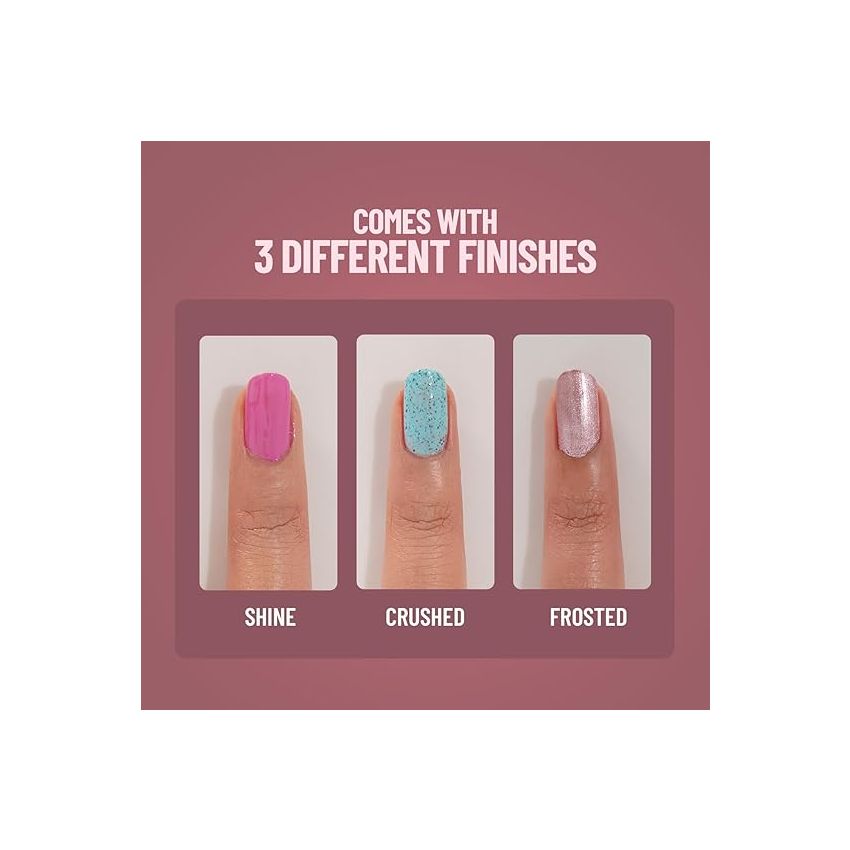 Swiss Beauty Slay Nail Color | Glossy Finish, Long Lasting Nail Paint| Chip resistant, Quick drying Nail Polish | Shade- French Pink, 25Ml