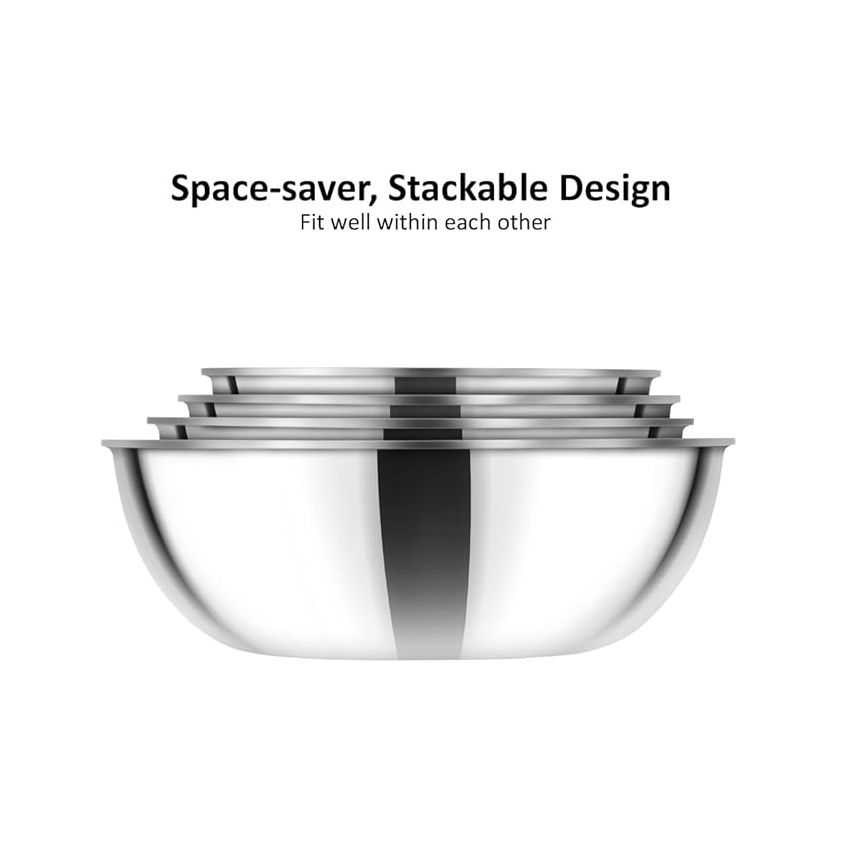 Hawkins 2 Litre Metro Kadhai, Triply Stainless Steel Induction Tasla, Silver (SSTA20)