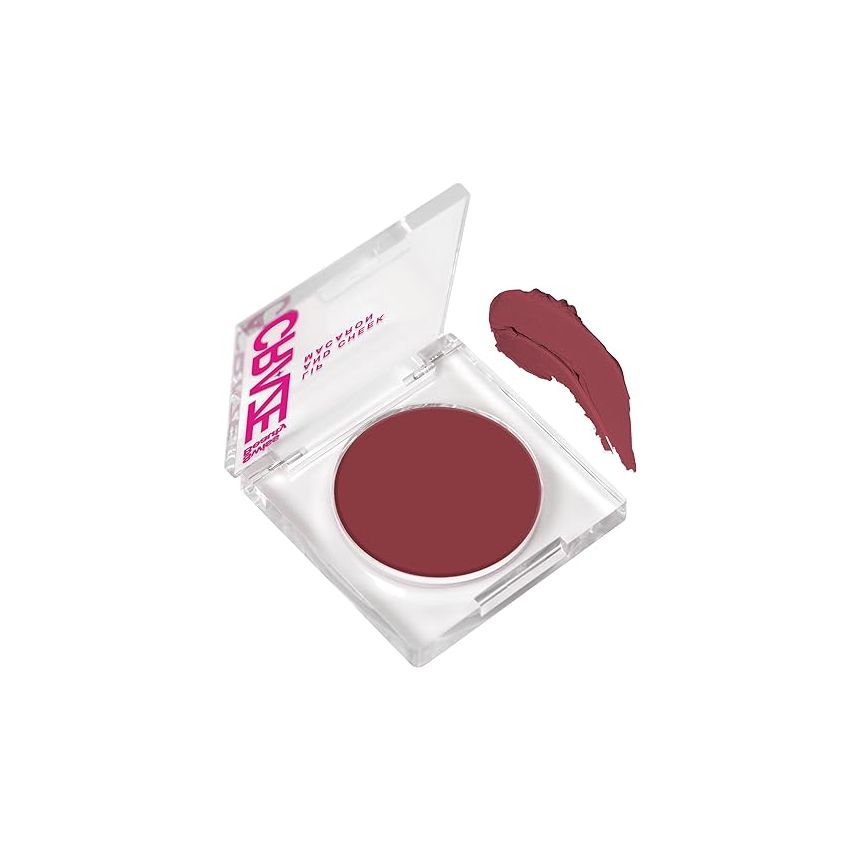 Swiss Beauty Craze Lip and Cheek Macaron | Multi- Purpose, lightweight Cream tint with Vitamin E and Olive oil | Shade- Strawberry, 3gm