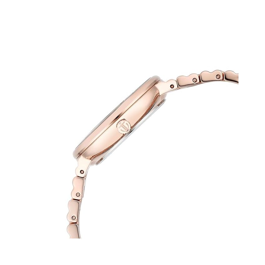 Titan Aura Quartz Analog Rose Gold Dial Stainless Steel Strap Watch for Women-95245WM01/NT95245WM01