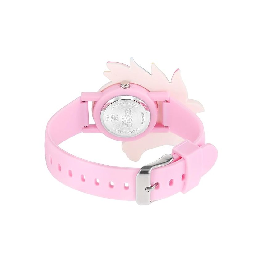 Zoop by Titan Friends from Nature Quartz Analog Pink Dial Polyurethane Strap Watch for Kids-NS16039PP01/NT16039PP01