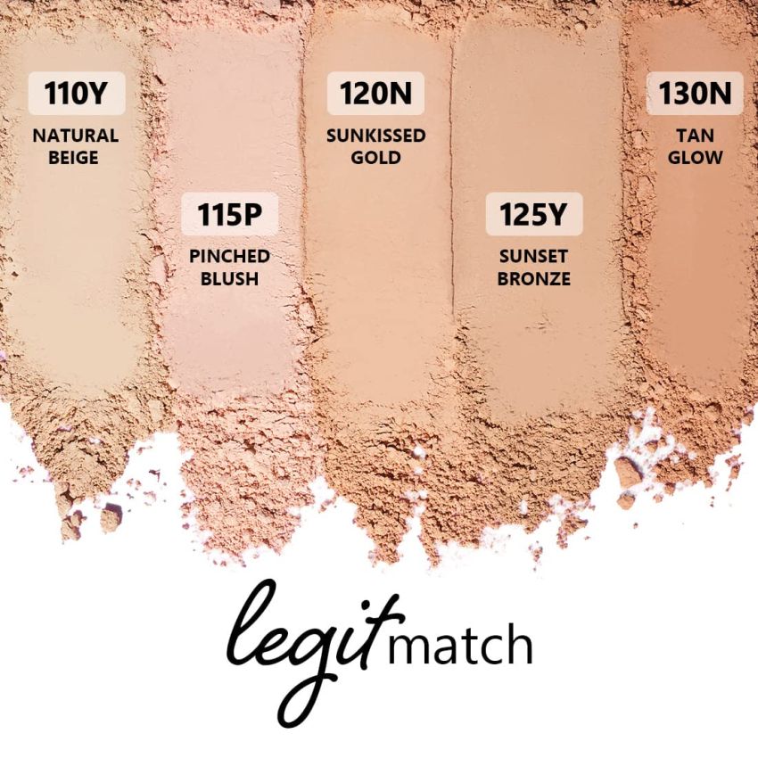 Plum Legit Matte Talc-Free Compact With SPF15 | Lightweight | Even Coverage | 100% Vegan & Cruelty Free | Sunkissed Gold - 120N (Medium, Neutral Undertone)