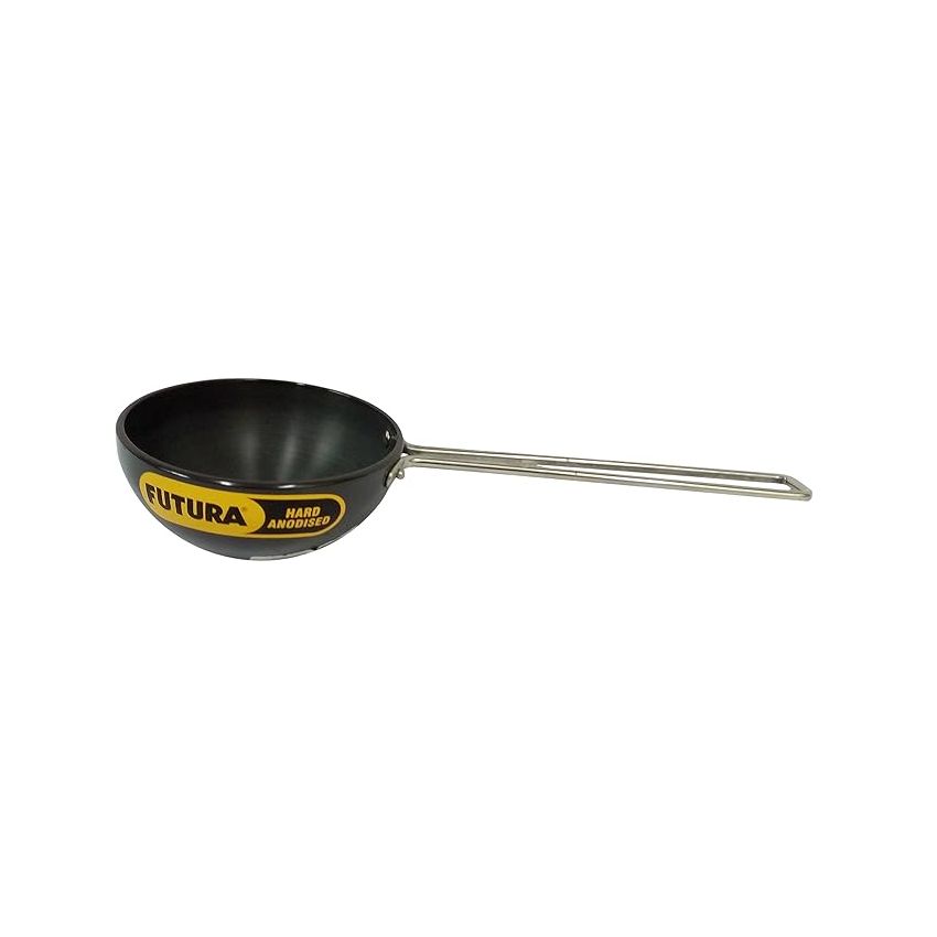 Hawkins Futura Hard Anodised Tadka Pan 12cm, 3.25mm (Spice Heating Pan), Aluminium, Black