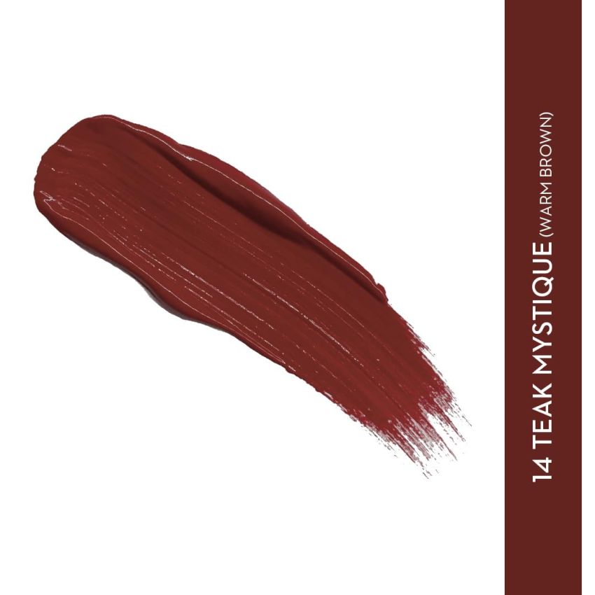 SUGAR Cosmetics - Smudge Me Not - Liquid Lipstick - 14 Teak Mystique (Warm Brown) - 4.5 ml - Ultra Matte Liquid Lipstick, Transferproof and Waterproof, Lasts Up to 12 hours