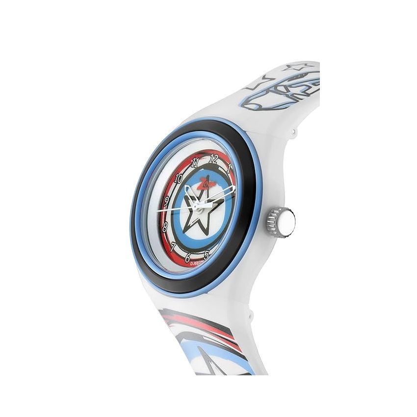 Zoop Avengers Gift Set - Analog Watch + Tiffin Bag + Tiffin Box for Kids