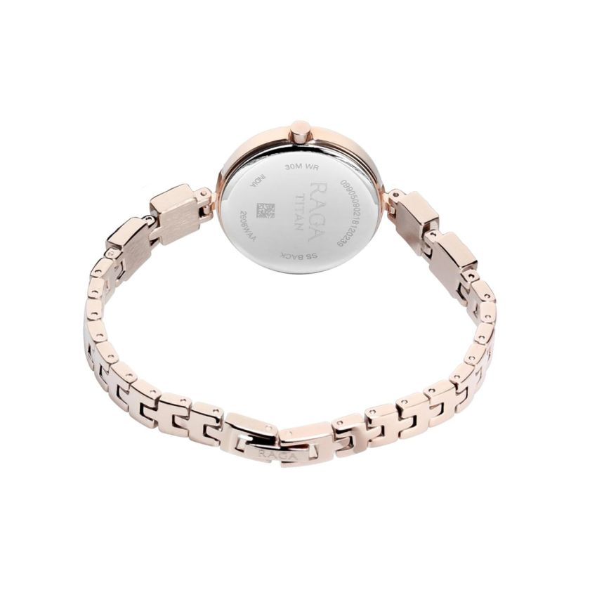 Titan Raga Viva Rose Gold Dial Analog Metal Strap watch for Women-NS2606WM01/NT2606WM01