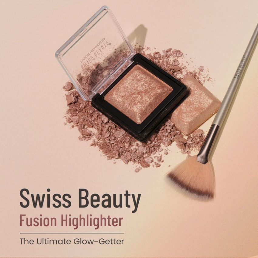 Swiss Beauty Fusion Creamy Highlighter With Dewy Glow Finish And Easy To Blend Formula | Shade-06, 6Gm|