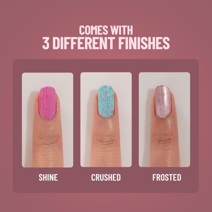 Swiss Beauty Slay Nail Color | Glossy Finish, Long Lasting Nail Paint| Chip resistant, Quick drying Nail Polish | Shade- Top Coat, 25Ml