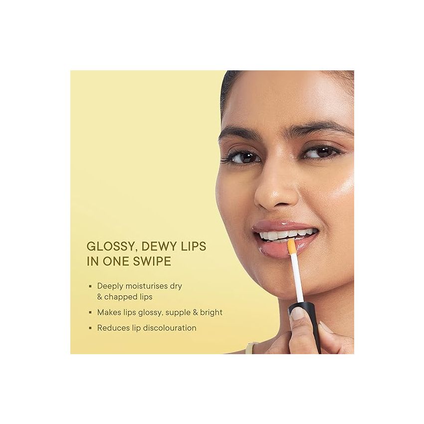 Quench Brightening Korean Lip Oil with Yuzu Vitamin C (Transparent) | Reduces Lip Pigmentation & Lightens Dark Lips | Non-Sticky, Non-Greasy Lip Balm | Made in Korea (5ml)