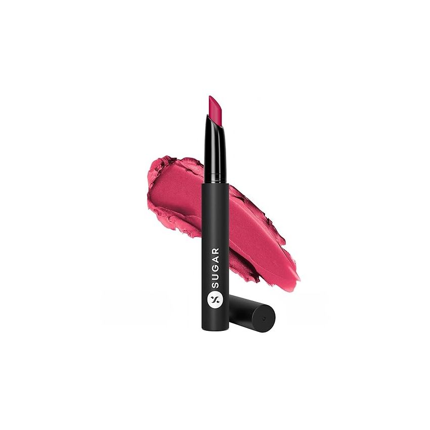 SUGAR Cosmetics Matte Attack Lipstick for Women | Transferproof & Smudgeproof | Lasts upto 12hrs | Enriched With Jojoba Oil | 2gm - Bold Play