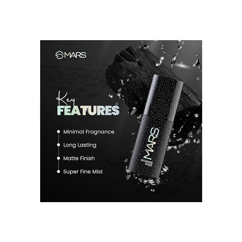 MARS Wonder Minimal Fragnance Make Up Fixer Spray for Women | Long lasting & Matte Finish | Hydrating | Travel Friendly | 50ml