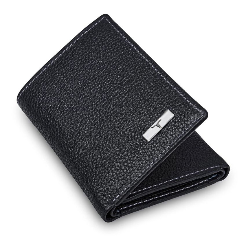 URBAN FOREST Travis Black Leather Wallet for Men