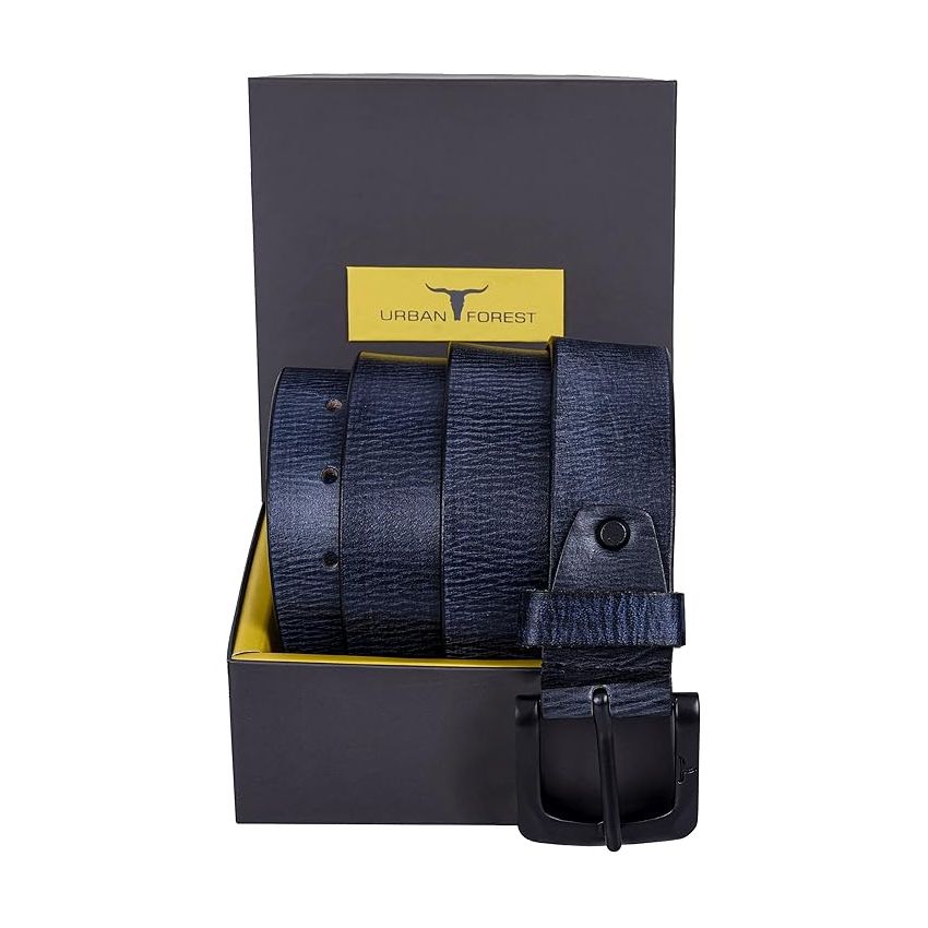 URBAN FOREST Trent Casual Textured Leather Belts for Men