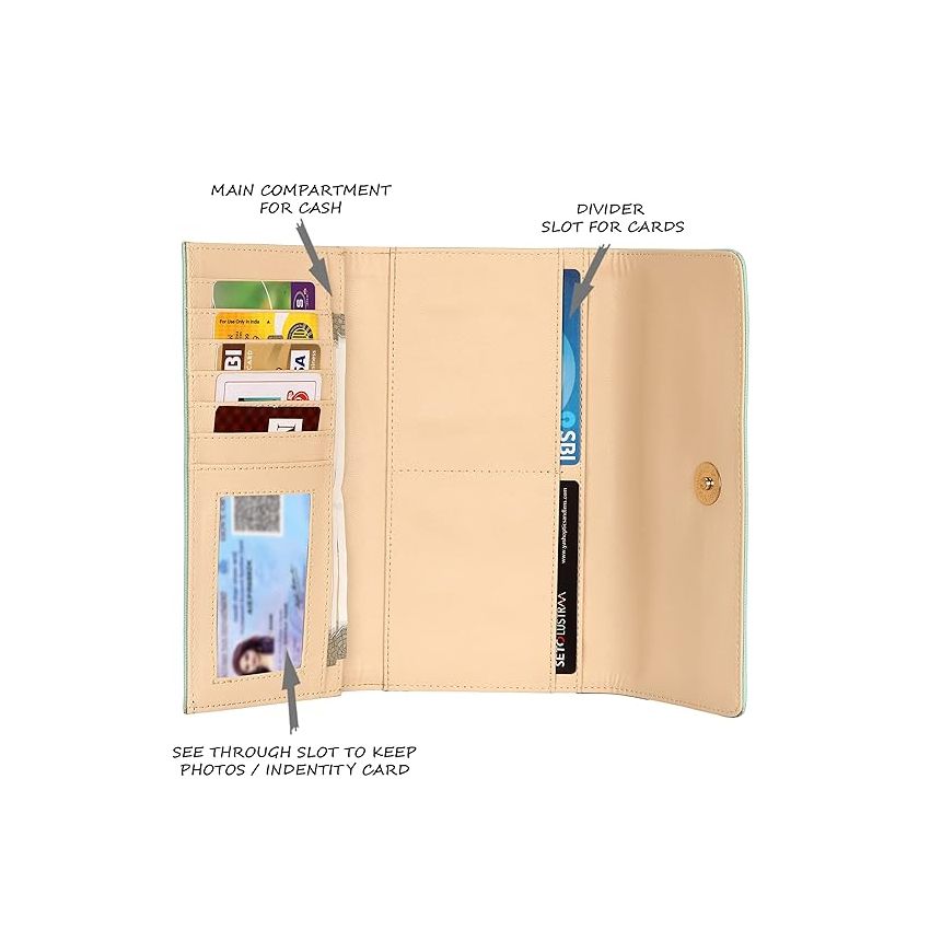 Lavie Women's Trifold Purse | Ladies 3 Fold Wallet