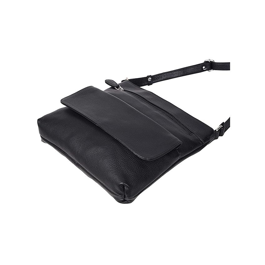 URBAN FOREST Troy Black Messenger Bag for Men