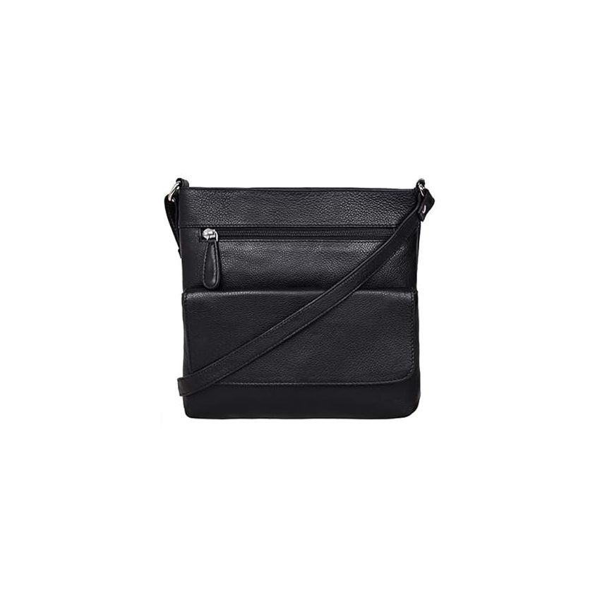 URBAN FOREST Troy Black Messenger Bag for Men